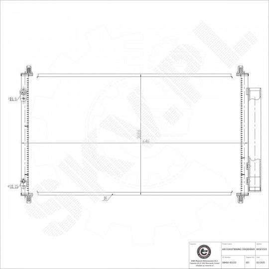 Συμπυκνωτής Κλιματισμού Toyota Yaris Αφυγραντήρα 884600d220