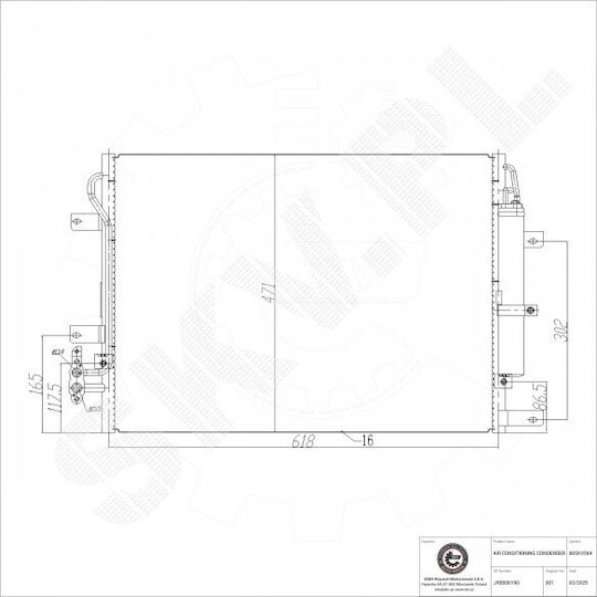 Συμπυκνωτής Κλιματισμού Land Rover Range Rover Iii Αφυγραντήρα Jrb500190