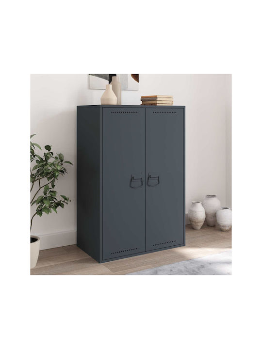 vidaXL Furniture Handle Made of Metallic Anthracite 879433 12 Pieces