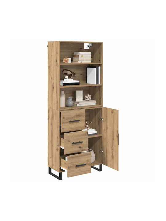 Bücherregale Artisan Eiche (2Stücke) 69.5x32.5x180cm