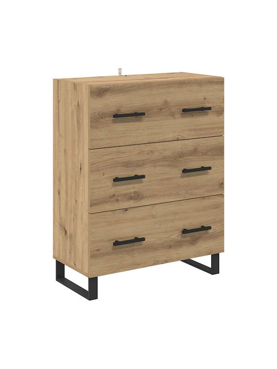 Bücherregale Artisan Eiche (2Stück) 69,5x32,5x180cm