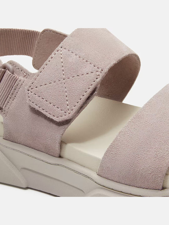 Greyfield Sandal Leather Women's Flat Sandals Flatforms Pink