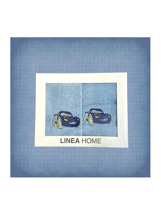 Linea Home Σετ Βρεφικές Πετσέτες 2τμχ Car Γαλαζιο Linea Home Σετ Βρεφικές Πετσέτες 2τμχ Car Γαλαζιο