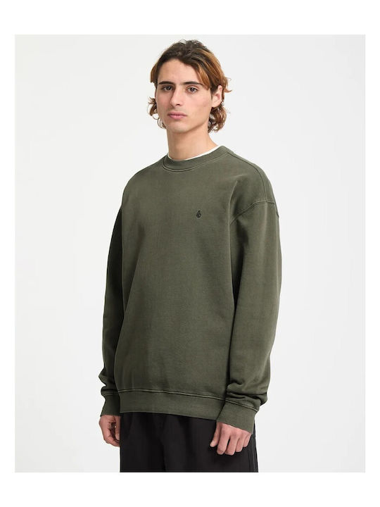Single Sweatshirt Dunkel Olivgrün