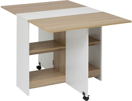 F-v Eat Up Kitchen Table Collapsible Wooden Beige 170x40cm