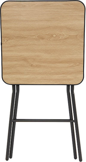 F-v Flexy Folding Metal Bar Table Black 60.5x60.5x102.5cm