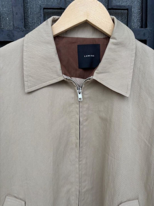 Damen Bomber Jacke Beige