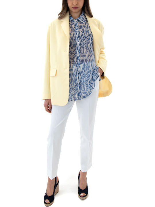 MY T Women's Blazer Yellow