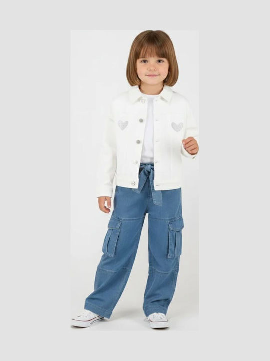 Joyce Kids Denim Jacket White