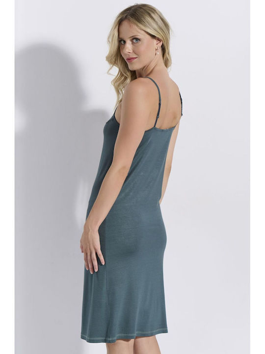 Jeannette Lingerie Καλοκαιρινό Γυναικείο Νυχτικό Forest