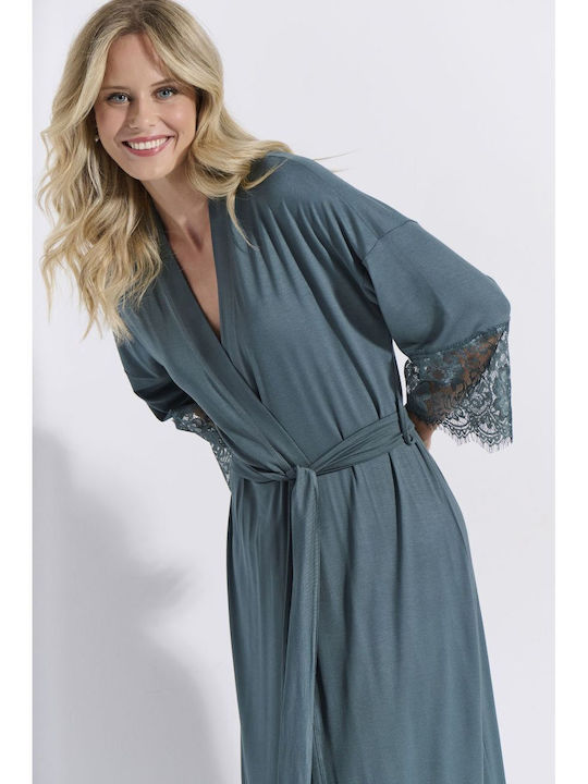 Jeannette Lingerie Summer Women's Robe Forest