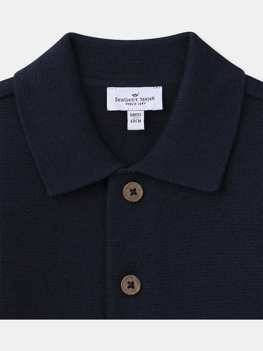 Kids Cardigan Knitted Blue