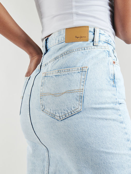 Nikita Denim Midi Skirt Blue
