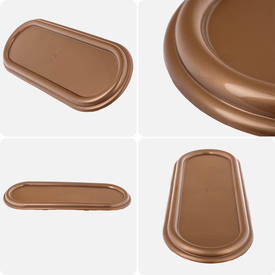 Stand Candles Candle 40 Cm Grave Tray Golden Plastic