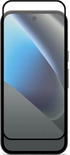 Crong 2.5D 0.33mm Пълно Лепило Закалено Стъкло Черен Google Pixel 10a