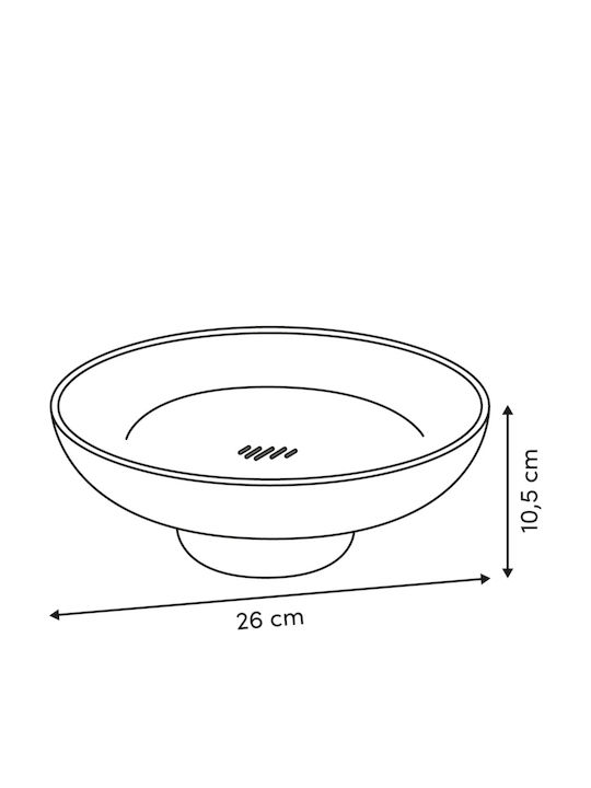 5Five Bol Pentru Fructe Din Plastic Roz 26x26x10,5 cm