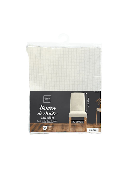 Sacha Weiß Elastische Abdeckung Für Stuhl Blanc 50x45cm