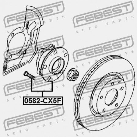 Mazda CX-5 Cu Butuc Față 2011-2012 EU KD35-33-04XC