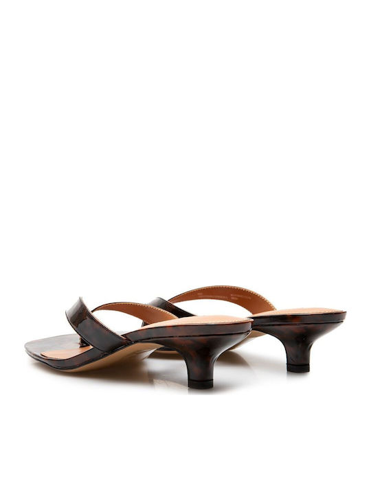 Mules with Low Heel in Black Colour