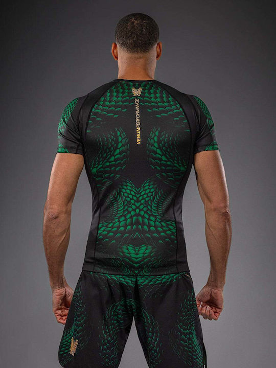 Venum Men's Short Sleeve Shirt VENUM-06068-657 for Jiu-Jitsu Black