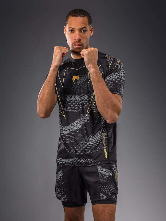 Venum Dry Tech Tricou Pentru Bărbați Mâneci Scurte Negru