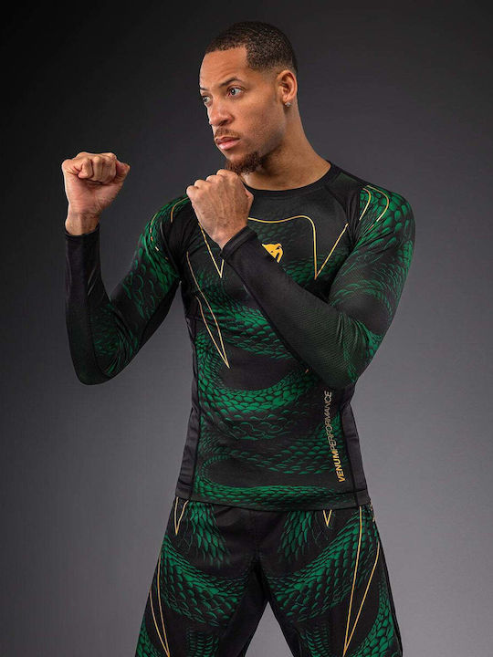 Venum Men's Long Sleeve Shirt VENUM-06067-657 for Jiu-Jitsu Black