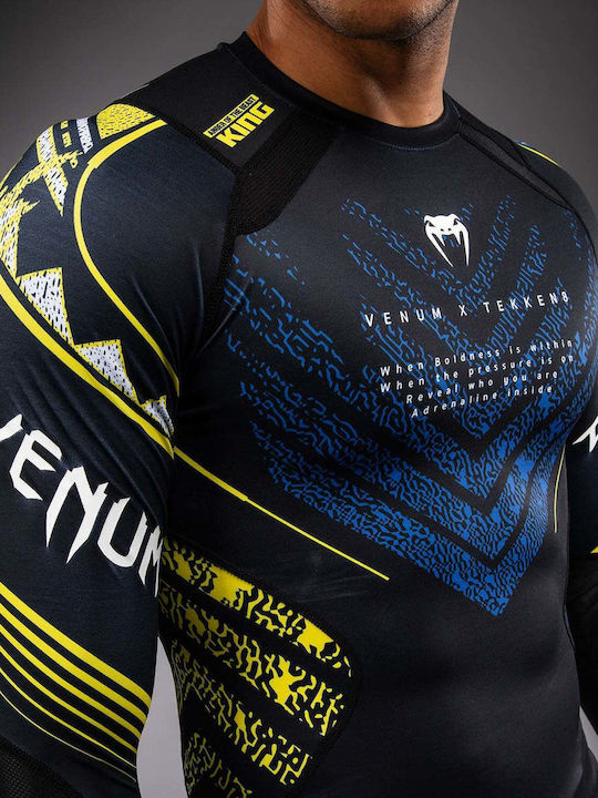 Venum Men's Long Sleeve Shirt VENUM-06205-111 for Jiu-Jitsu / MMA Black