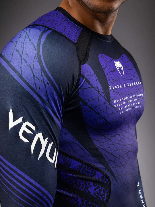 Venum Men's Long Sleeve Shirt VENUM-06204-696 for Jiu-Jitsu / MMA Black