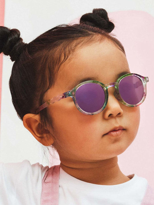 Olivio & Co Classic Oval Kids Sunglasses with Polarized Lens Flowers Multicolour for 3-5 Years