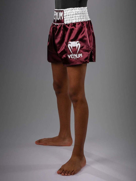 Șorturi Copii Venum Classic Muay Thai Kids Burgundy