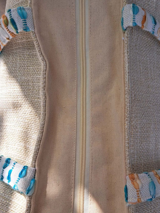 Ble Resort Collection Υφασμάτινη Τσάντα Θαλάσσης Μπεζ Ble Resort Collection Υφασμάτινη Τσάντα Θαλάσσης Μπεζ
