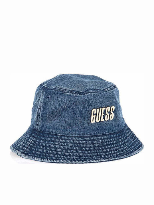 Guess Women's Denim Bucket Hat Blue Guess Women's Denim Bucket Hat Blue