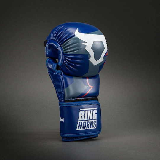 MMA Gloves Ringhorns Charger Sparring Gloves Navy Blue Red