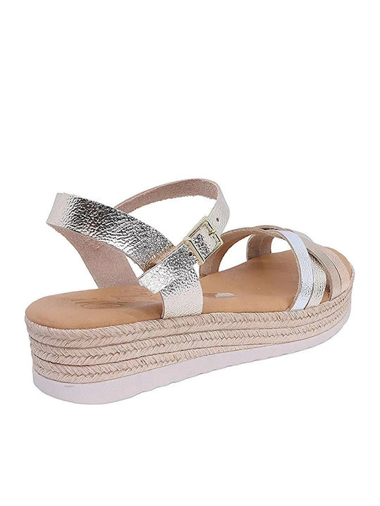 Sommer Damenplattformen Silber