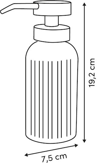 5Five Дозатор за Кухня Стъклен Прозрачен 500ml