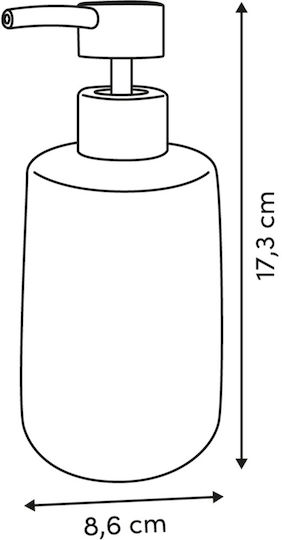5Five Dispenser Κεραμικό Ροζ 400ml