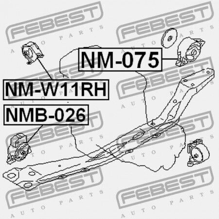 Suport Motor Spate Nissan Primera P11 1996.12-2001.12 Gl 11320-ad001