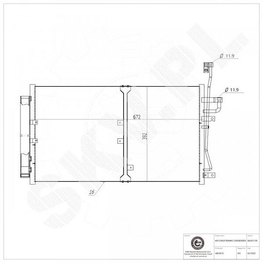 Radiator Aer Condiționat Chevrolet Captiva Opel Antara 4803979