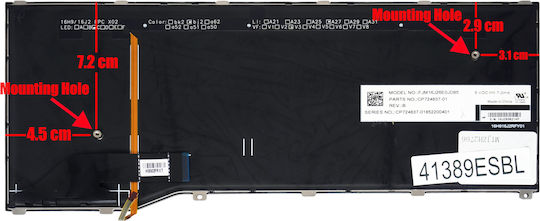 Spanish Laptop Keyboard For Fujitsu Lifebook P727 P728 U727 U728 U729 U729x Cp724817-01 Fjm16j13us6d852 Cp724838-01 Cp724805-01 Es Backlight Black Code 41389esbl