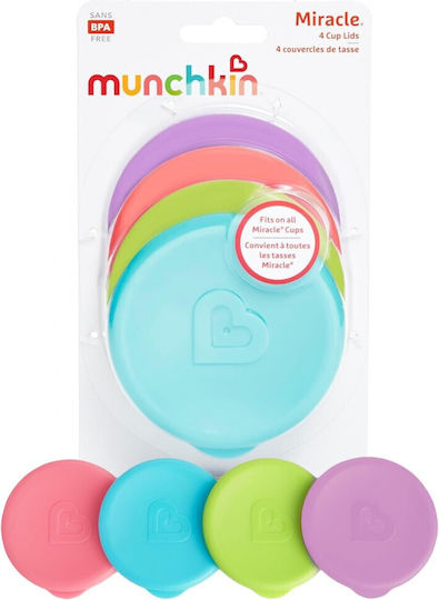 Munchkin Silicone Baby Lid Miracle 4pcs Multicolour