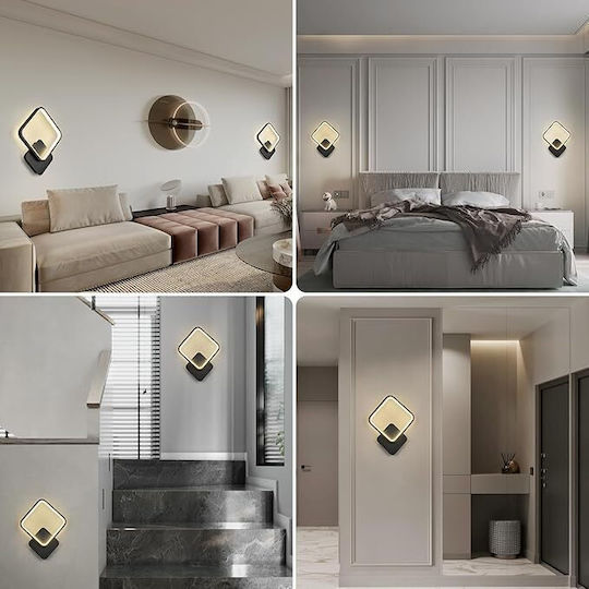 Lightplanet Φωτιστικό Τοίχου με Ενσωματωμένο LED Μαύρο