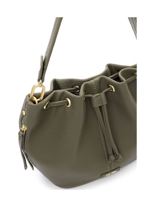 Women's Khaki Drawstring Bag