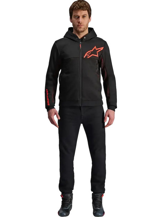Alpinestars Hoodie Chrome Air Sport Jachetă Moto de Iarnă pentru Bărbați Neagră