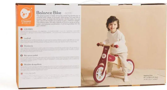 Classic World Bicicletă de Echilibru pentru Copii Roșu