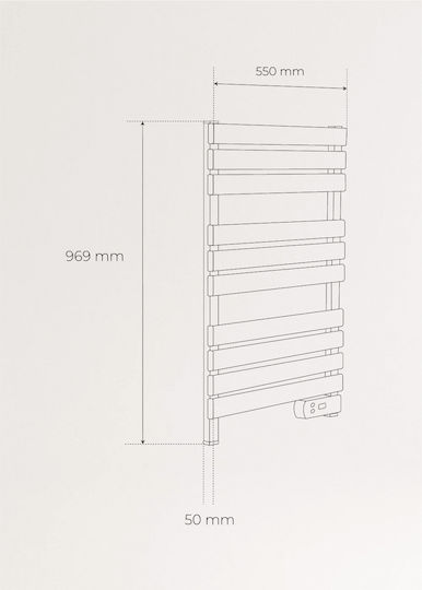 Create Radiator Electric Pentru Prosoape 500W 96.9x55cm
