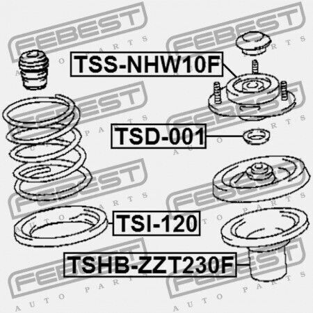 Febest Kofferraum-Schock Für Toyota Prius Nhw1 1997.12-2003.08 Jp 48609-47020