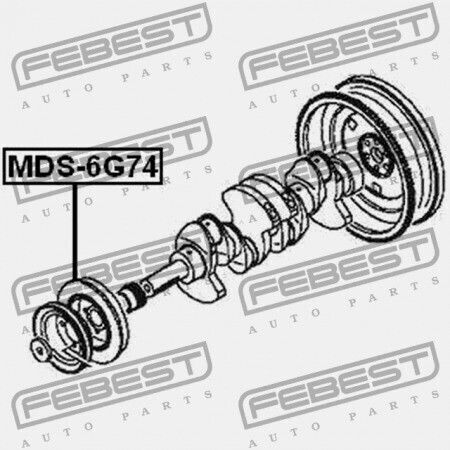 Mitsubishi Challenger K90 Riemenscheibe Kurbelwelle 1996.05-2001.08 Jpn Md368262