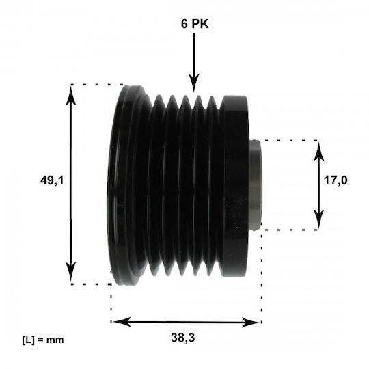 Riemenscheibe Auto Lichtmaschinen Mitsubishi Nissan Opel Volvo 93190868