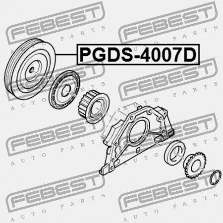 Τροχαλία Στροφαλοφόρου Άξονα Citroen C-crosser 2007-2012 0515.v3