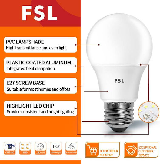 Lightplanet Bec LED 10W Pentru Bază De Bec E27 Alb Rece